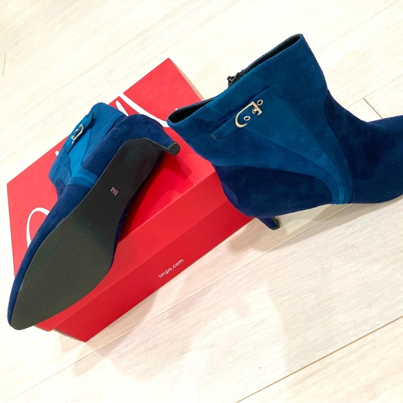 Blue Suede Bootie. - Picture 5 of 10